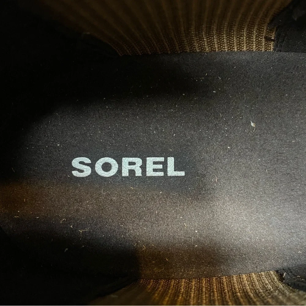 New! Sorel Joan Of Arctic Wedge Chelsea Light Brown Suede Bootie 10 1/2